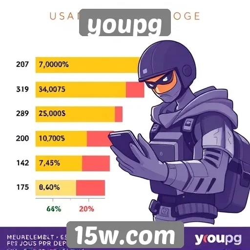 Estatísticas de usuários ativos no youpg