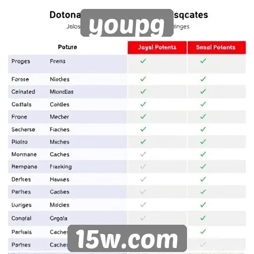 Comparação entre jogos populares no youpg